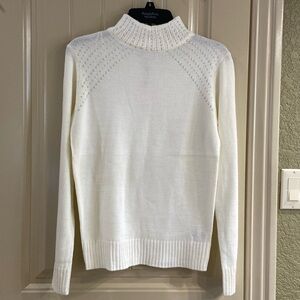 Off-White Moc Turtleneck Sweater by Juicy Couture Brand.  NWT!